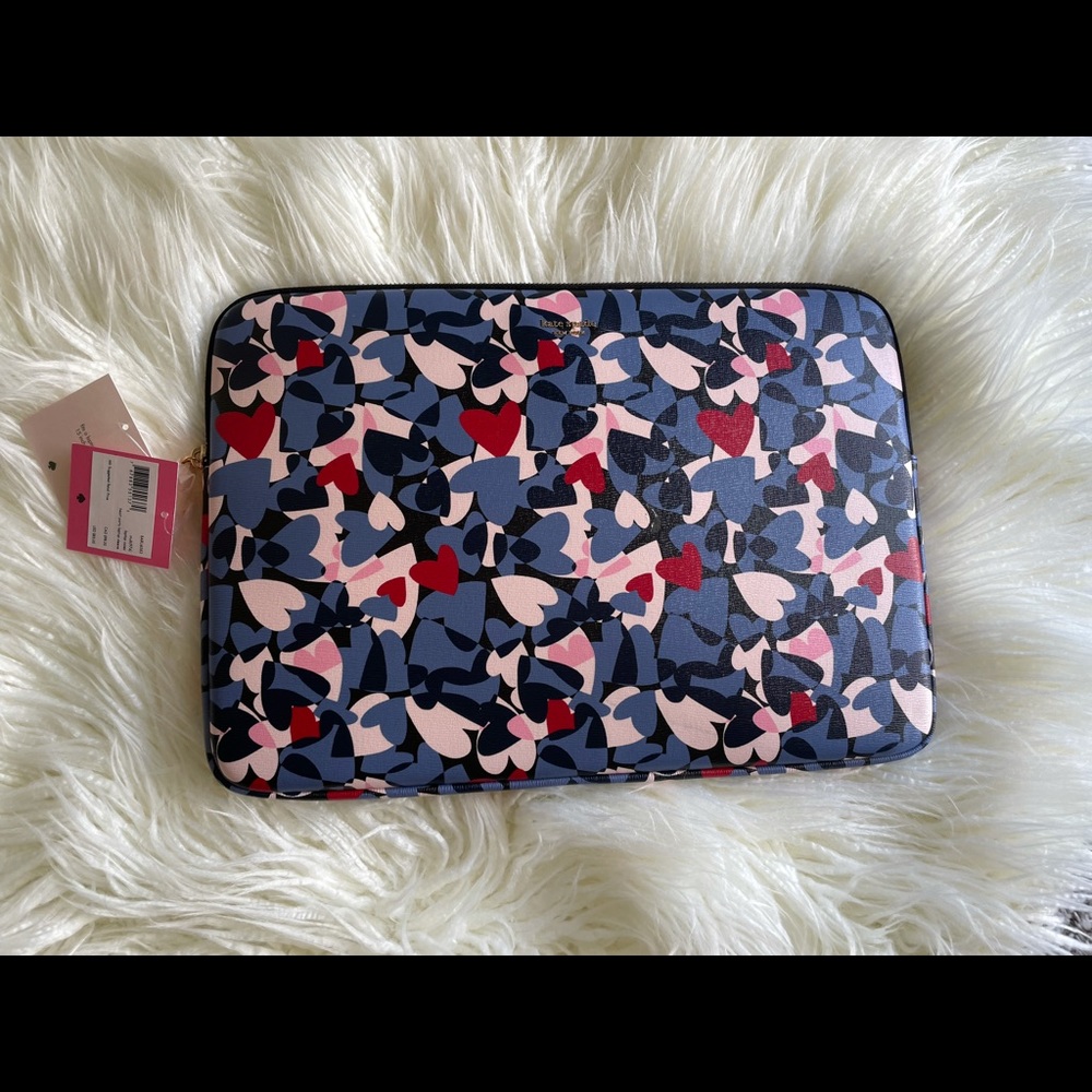 Brand New Kate Spade Heart Party Laptop Sleeve
